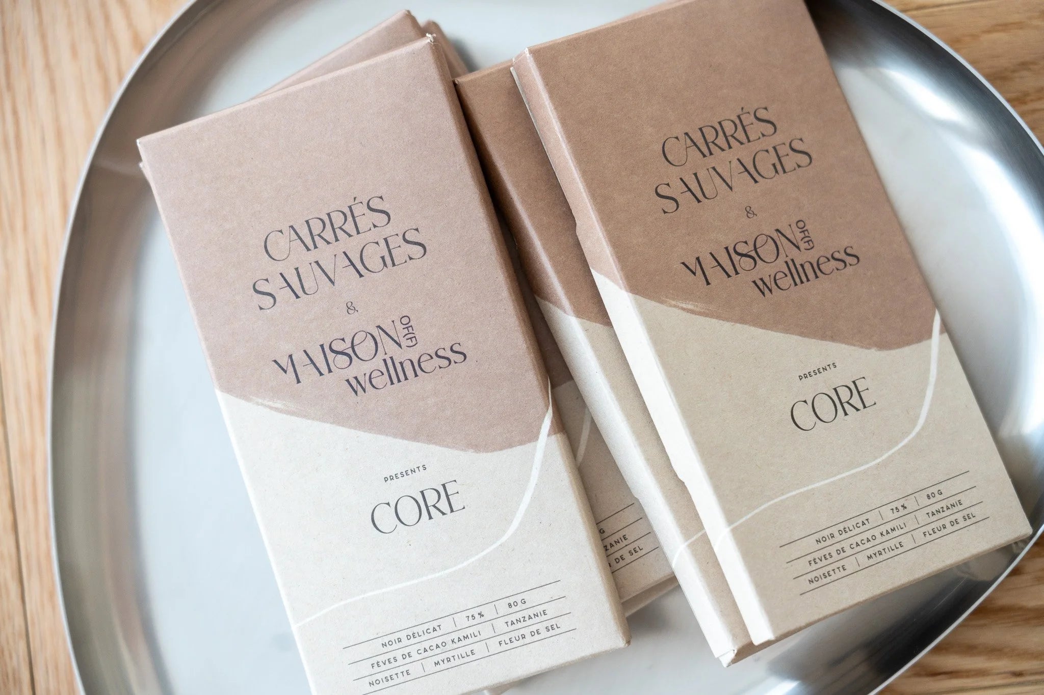 Chocolat "Core" Carré Sauvages x Maison Of(f) Wellness